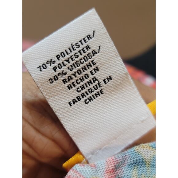 Ruby Rd Blouse Women's Large Multicolor Paisley Print Long Sleeve Tunic Top - Picture 12 of 14